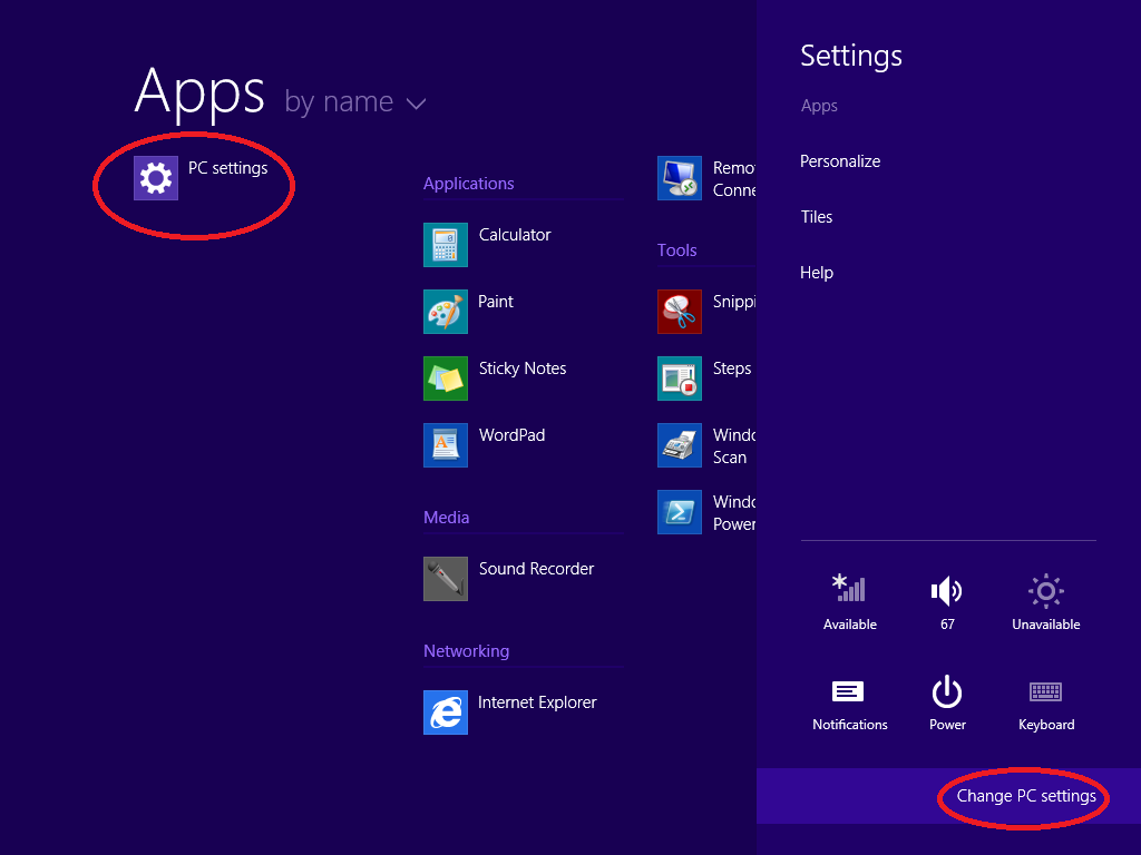 How Can I Hide Pc Settings Tile From The Metro App Menu