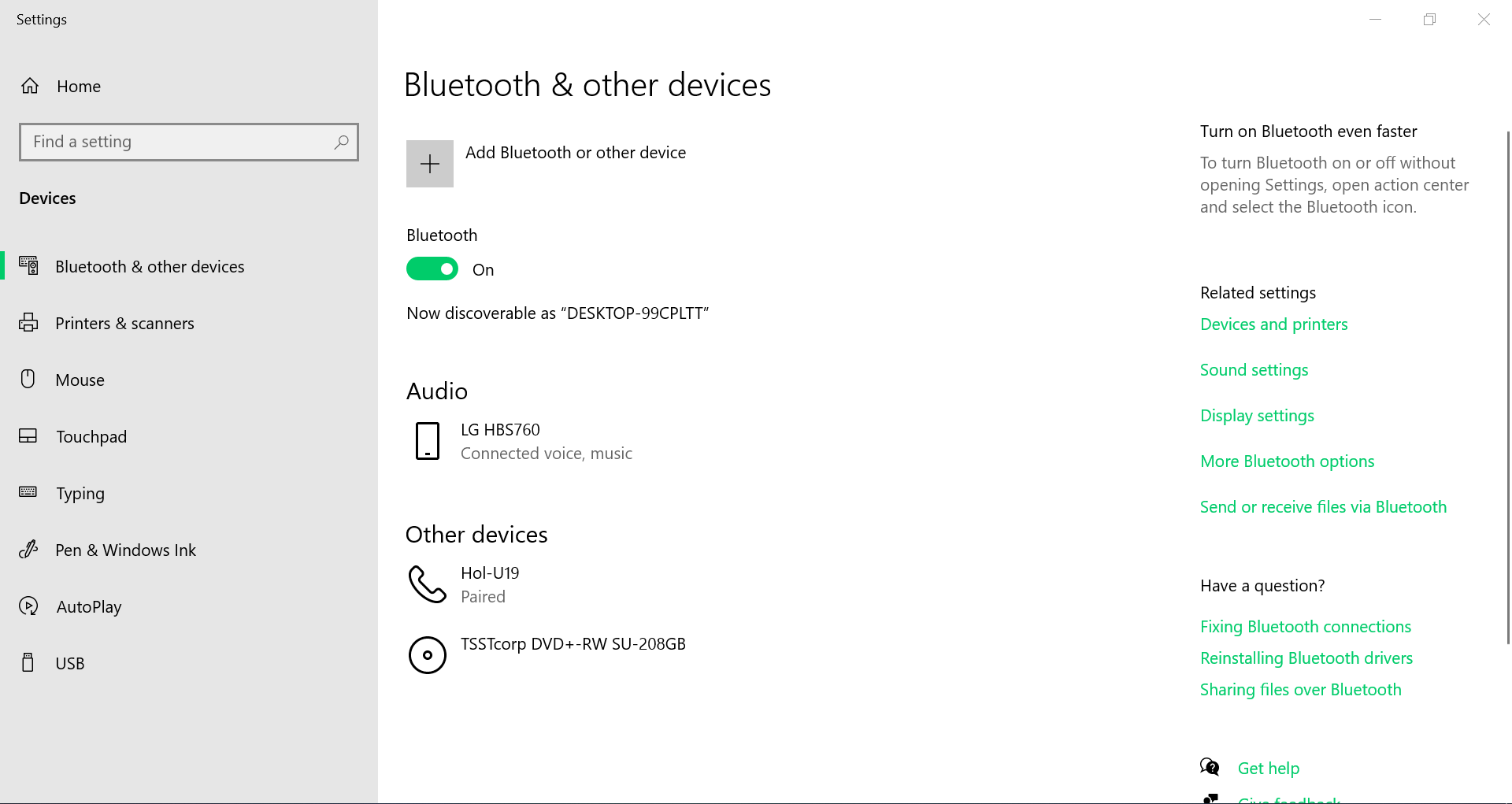 How to use Bluetooth headset microphone as Windows 10 s mic