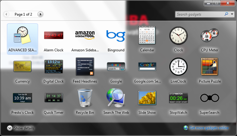 Windows 7 Gadgets Gallery Gone In Windows 10 Microsoft Community