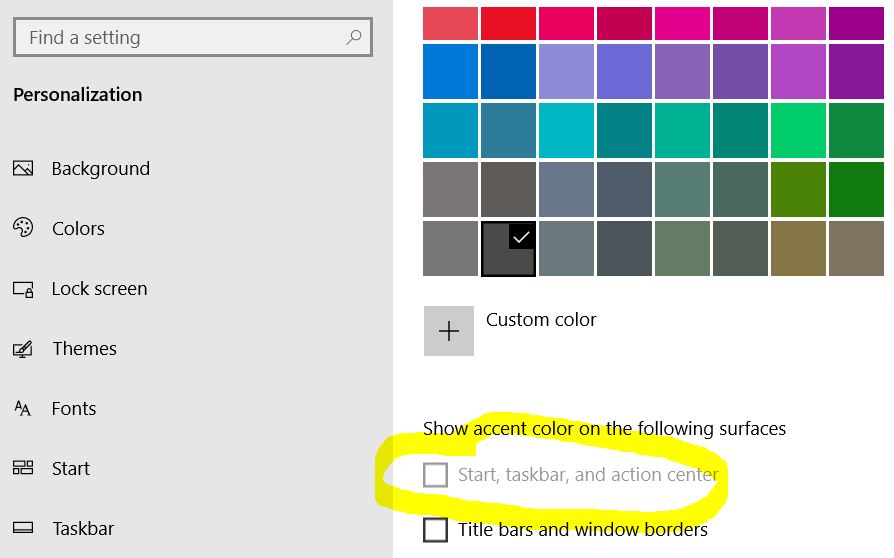 How To Make The Windows 10 Taskbar Black Again - Does Not Work : Ask ...