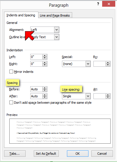 MS Word Spacing - Microsoft Community