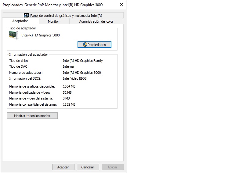 Adaptador de video intel hd graphics 3000 Microsoft Community
