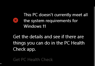 PC Meet Requirement For Windows 11 But Windows Update Says No ...