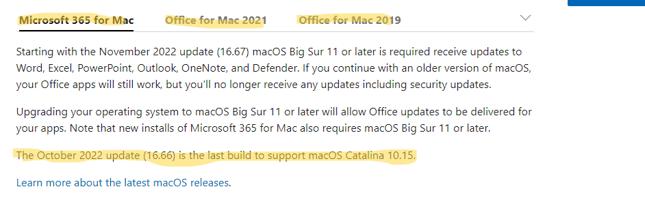 Download Word for Mac Catalina  - Microsoft Community