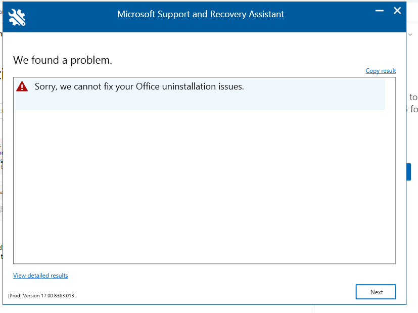 UNINSTALL Office Not Effectice. - Microsoft Community