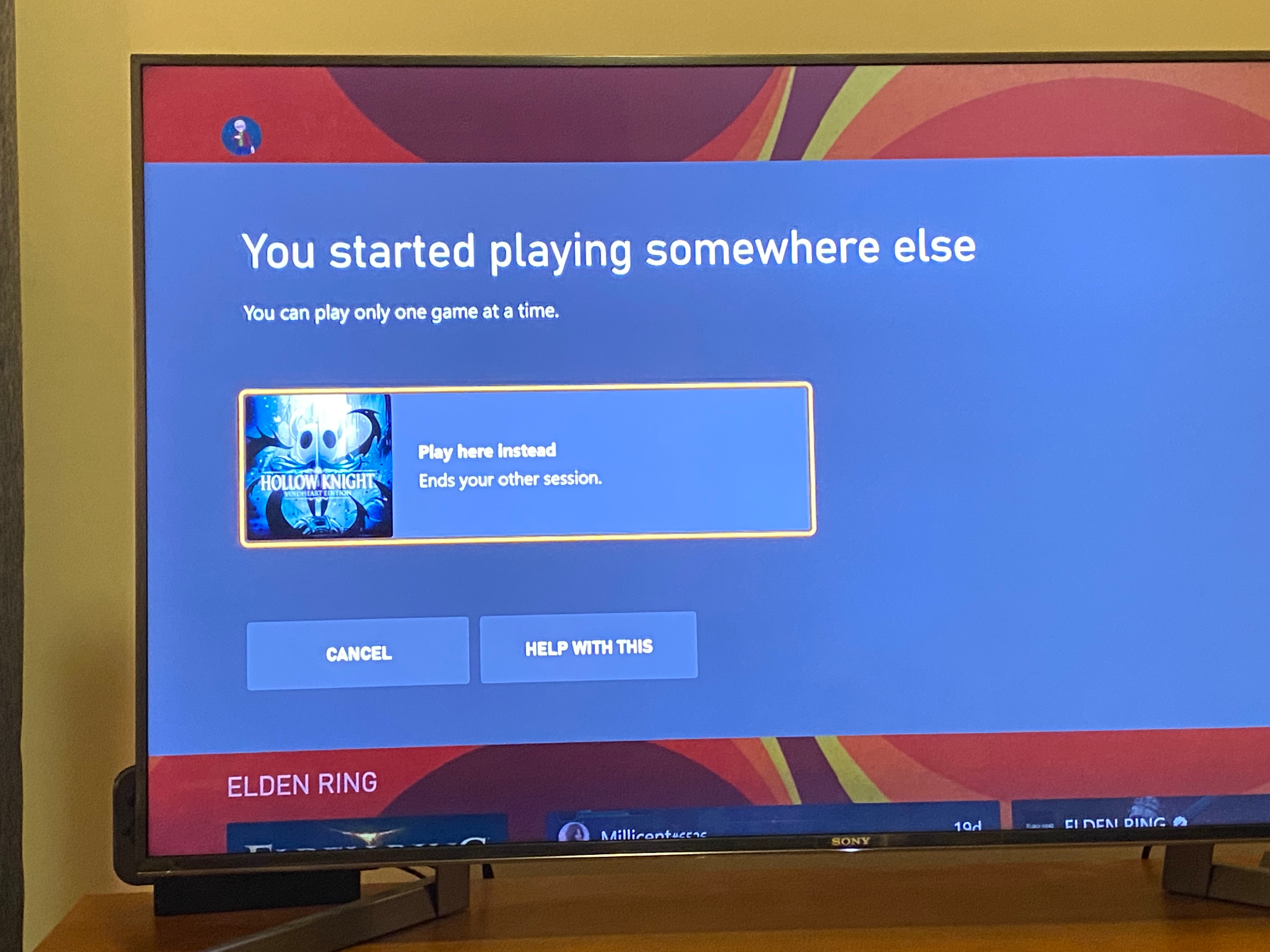 Keep getting “You started playing somewhere else” - Microsoft Community