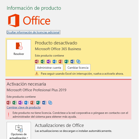 LICENCIA MICROSOFT OFFICE 2019