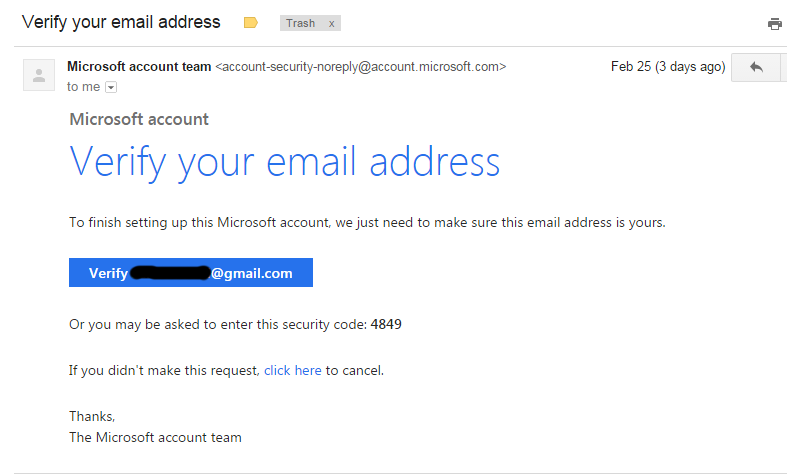 What Does a Microsoft Account Email Look Like?