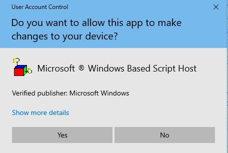What Is "Windows Based Script Host"? It'S Show Me The Pop Up To.