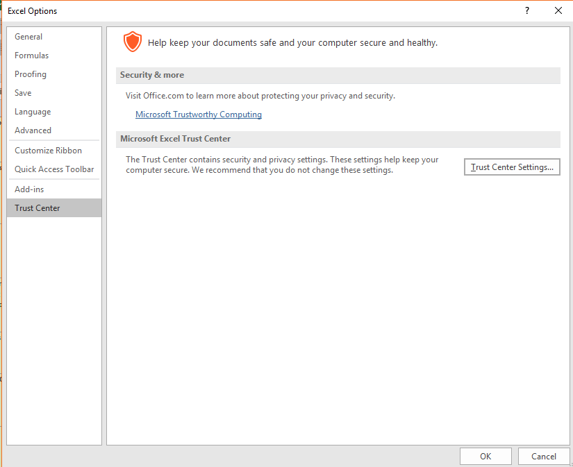 Valid перевод. Trust Center settings. Эксель Trust Center. Эксель Trust Center settings protected view. Word settings.