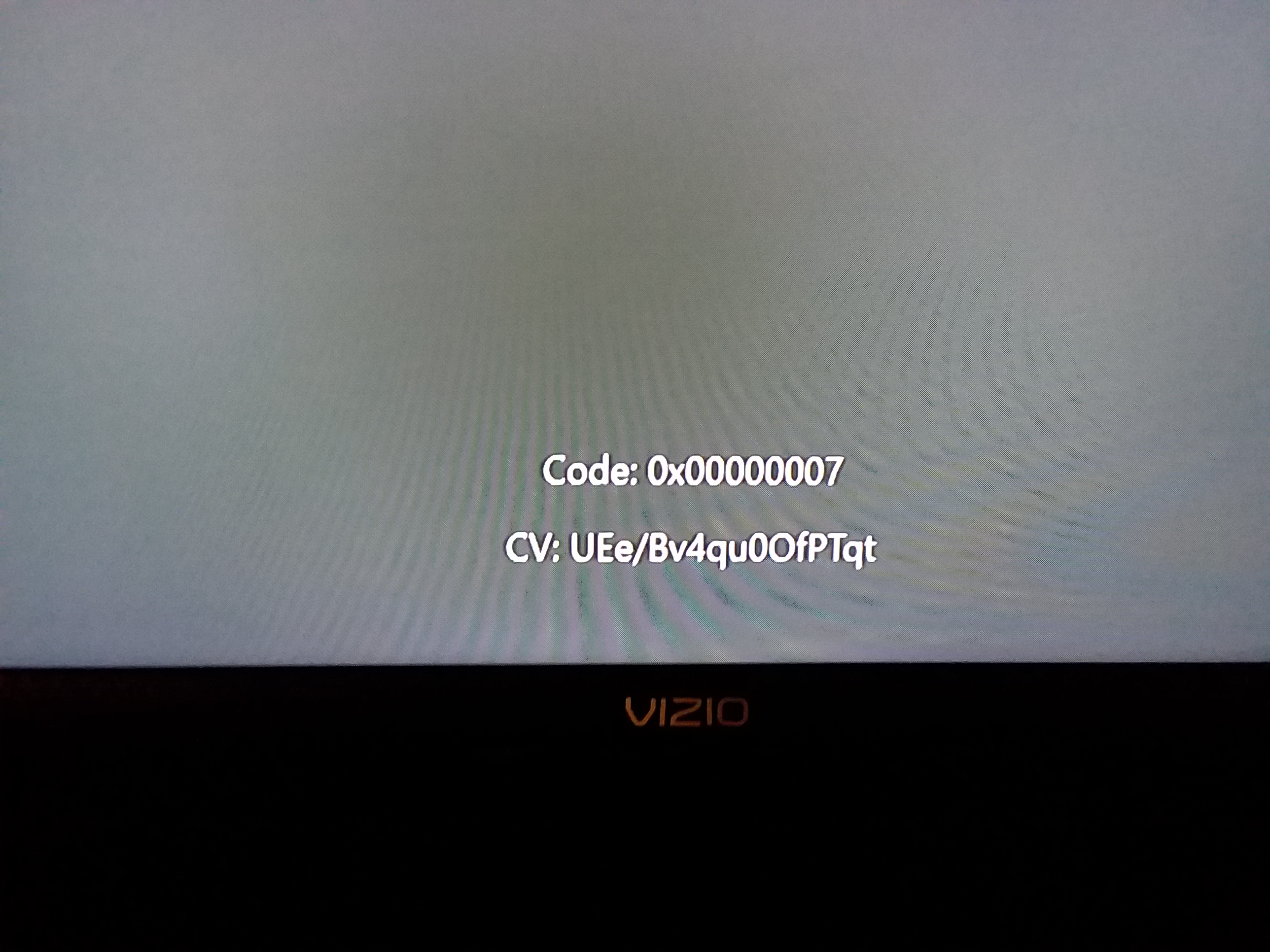 Xbox code hot sale 0x00000007