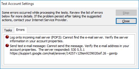 Ms Outlook 2016 For Mac Connection To Gmail Server Failed Or Was Dropped