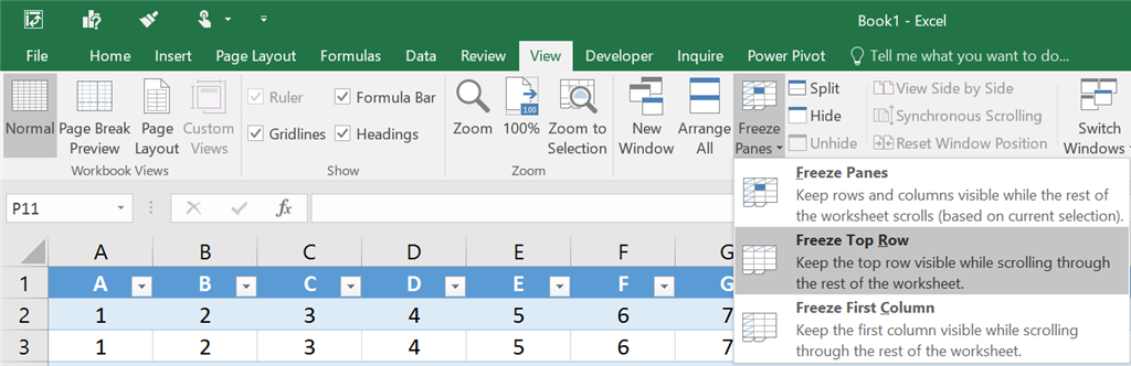 Freeze Column - Microsoft Community