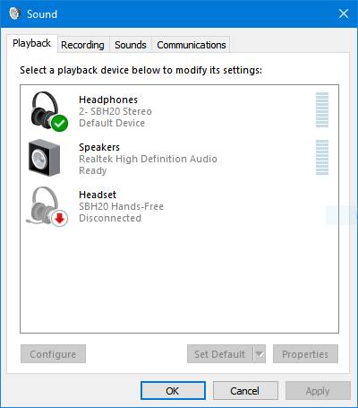 Windows 10 Sony SBH20 and MT7630E Bluetooth WiFi Adapter