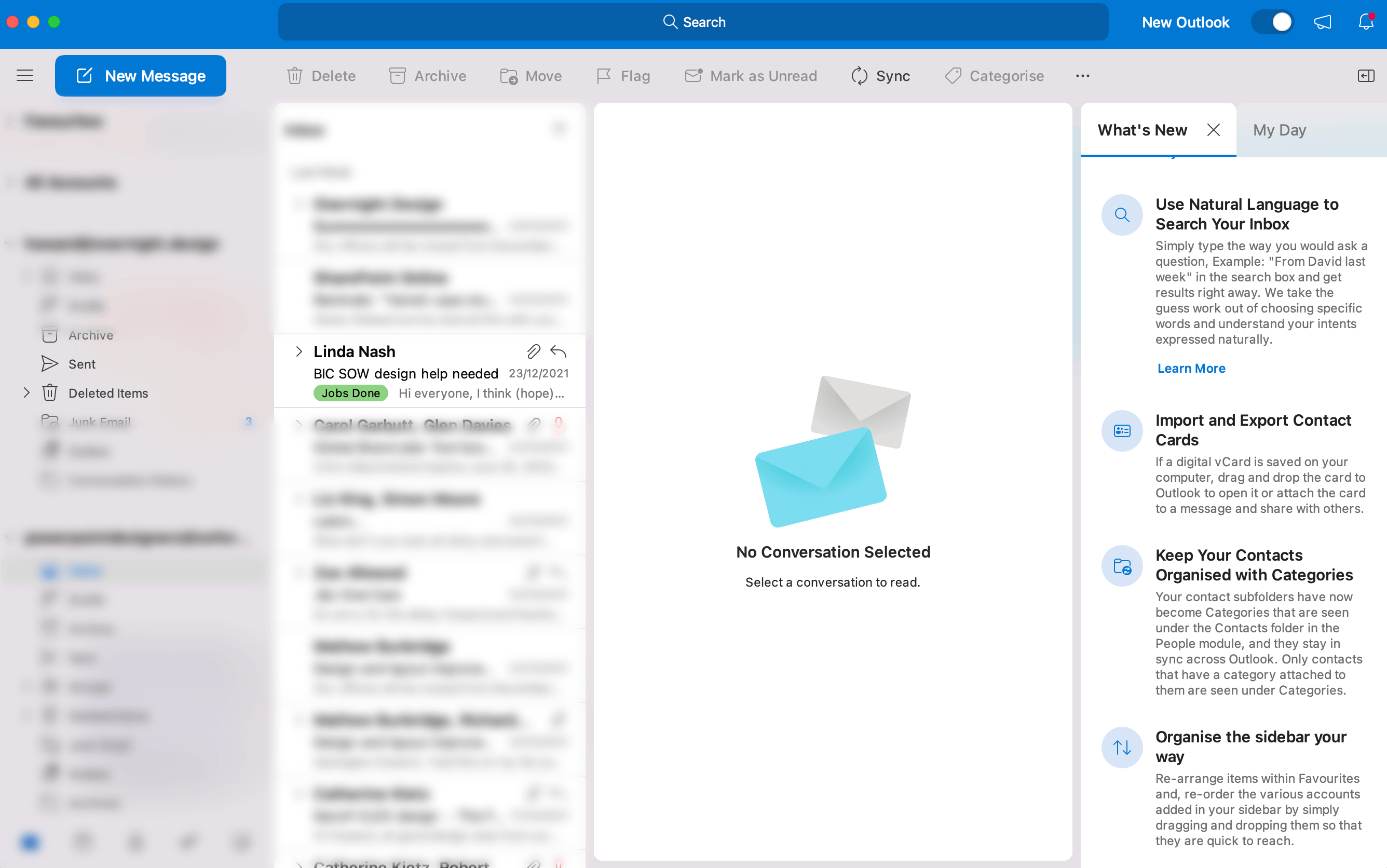 Displaying email categories as a priority on Outlook for Mac 