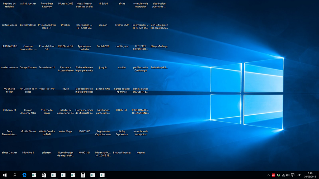 plantador Amedrentador lo mismo Windows 10 - No puedo visualizar los íconos. - Microsoft Community