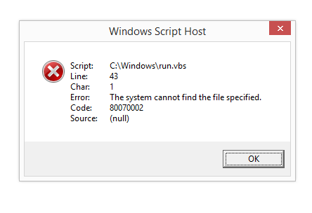 Ошибка сценария Windows 10. Windows script host. Как исправить ошибку Хоста сценария Windows. , 48, Windows VBS.