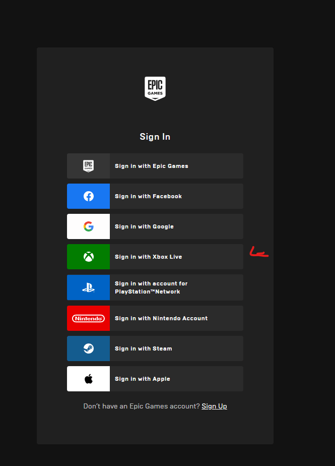 How do i log into my epic account if i made it using my xbox