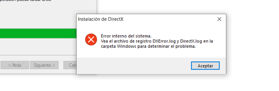 Error Al Instalar DirectX - Microsoft Community