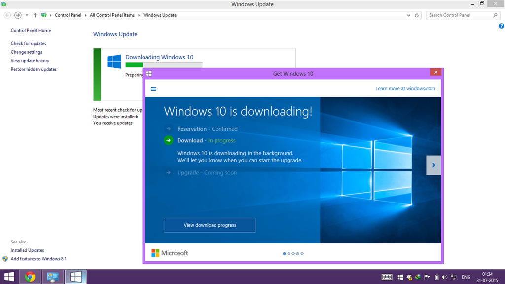 Windows 10 download preparing for installation free