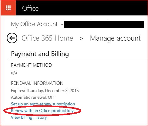 Office 365 Renewal Don T Buy Retail Microsoft Community