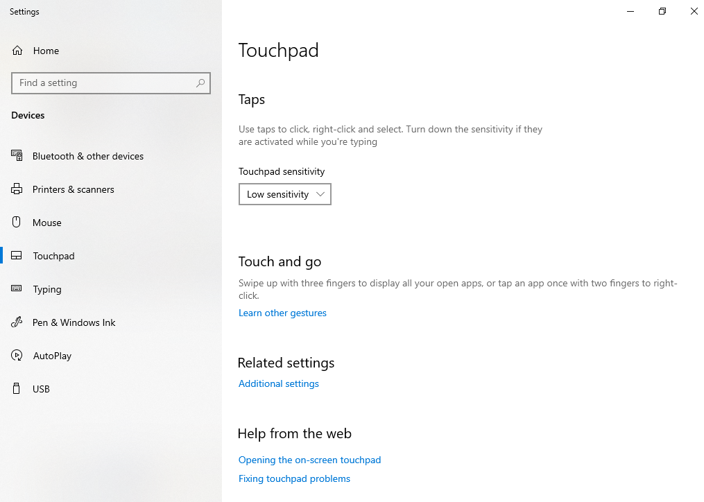 I have no option to turn off TOUCHPAD SCROLLING on Panasonic Toughbook ...