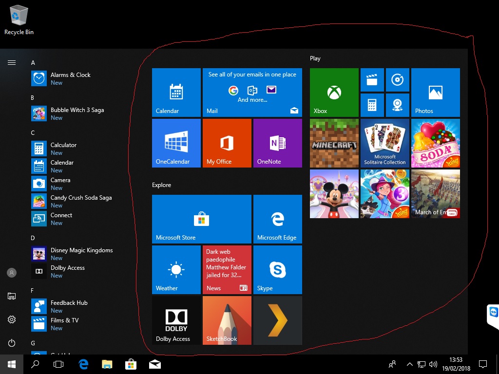 How To Remove Ads From Start Menu In Windows 10. - Microsoft Community