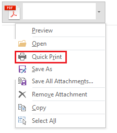 QUick Print - Microsoft