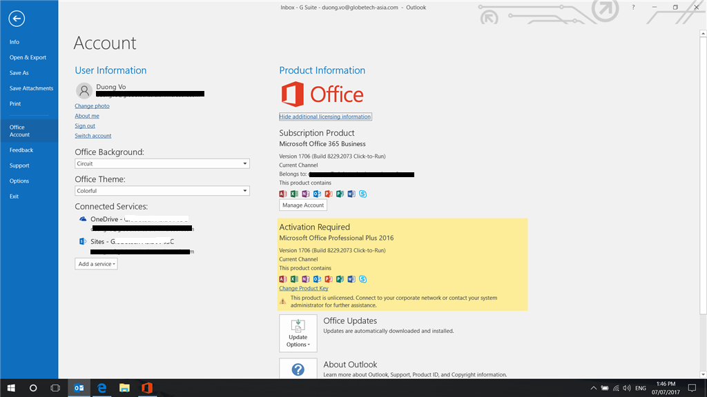 Office 365 Bussiness - This product is unlicensed - Microsoft Community