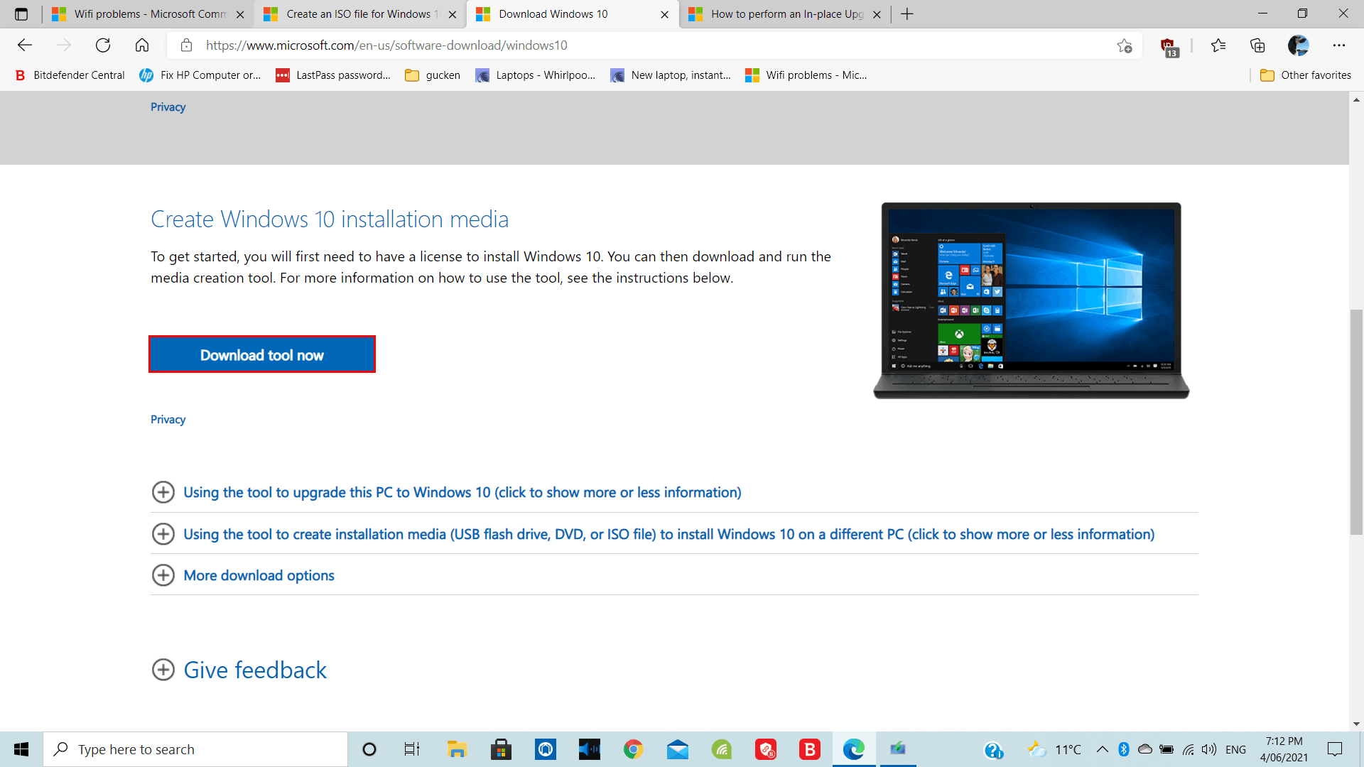 Как поменять версию windows 10
