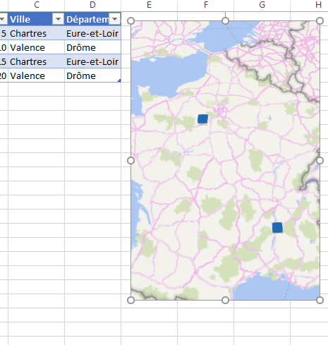 Carte De France Departements Excel Gratuit