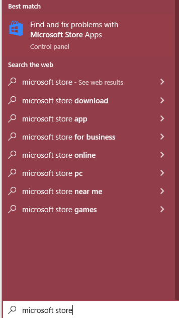 Microsoft Store Is Missing From Windows Search - Microsoft Community