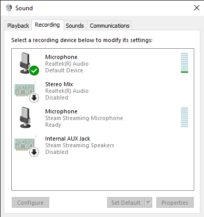 Can T Make External Headset Mic The Default Microphone Instead Of Microsoft Community