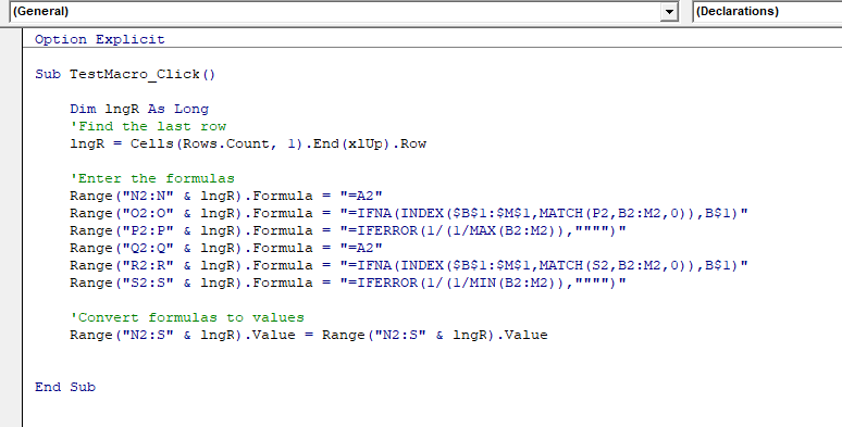 Excel VBA Macro not refreshing on a Monthly Basis Microsoft