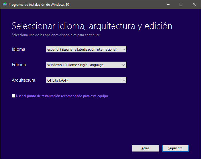 Pasar De Windows 10 Home A Windows 10 Home Single Language Microsoft 7016