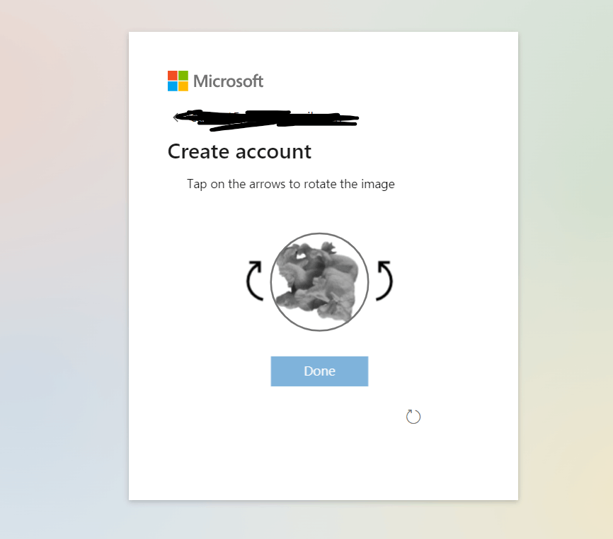 cannot create microsoft account with work email