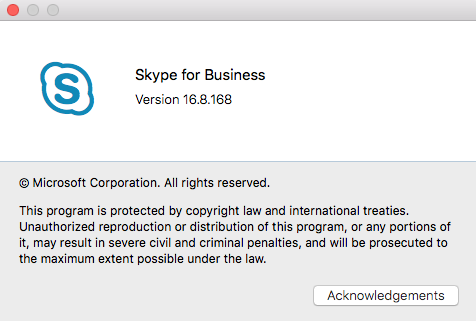 You are not configured to connect to the server skype for business mac version