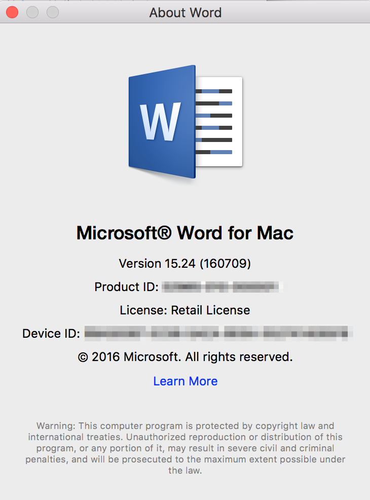 Can't activate Office for Mac 2016 - Microsoft Community