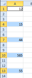 Excel formula for computing current cell + equally spaced reference ...