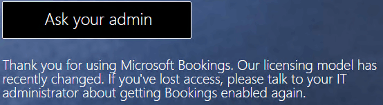 Problems Accesing Microsoft Bookings - Microsoft Community