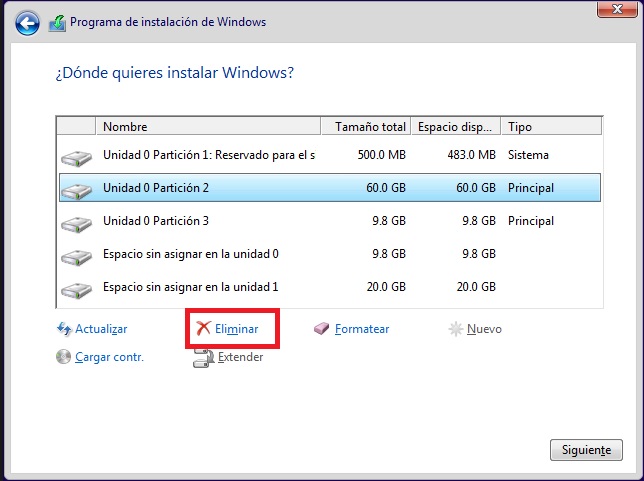 Implacable bruscamente Reina Windows 10 ≈ No se puedo eliminar una partición en disco - Microsoft  Community