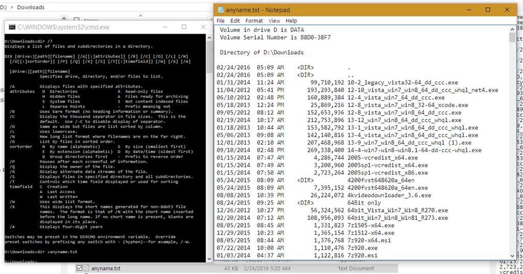 Print Directory Tree Windows 10