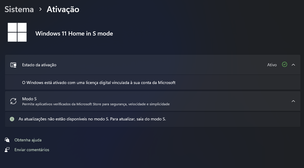 Como desabilito o modo S no Windows 11 home? - Microsoft Community