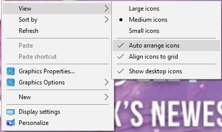 Icon/Desktop Alignment Issues - Microsoft Community