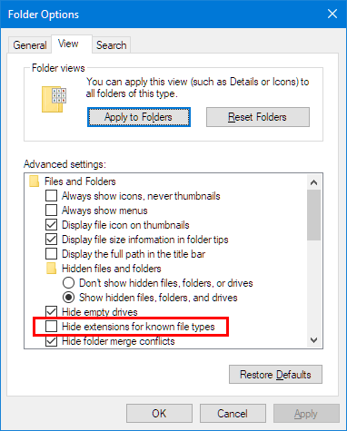 Common file name extensions in Windows - Microsoft Support