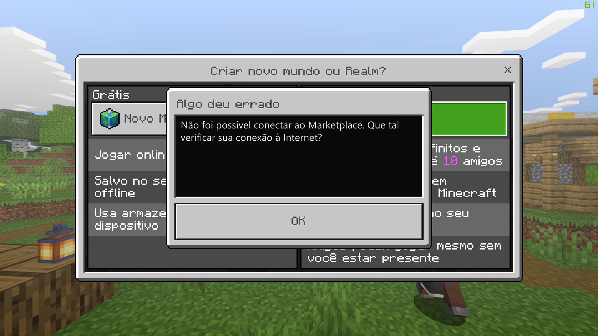 Não consigo criar um Realm no Minecraft Win 10 - Microsoft Community
