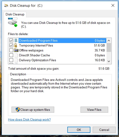 Windows temp outlet file cleaner