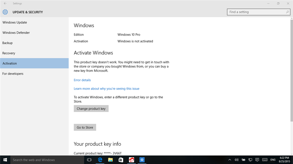 Windows 10 not activated - Microsoft Community