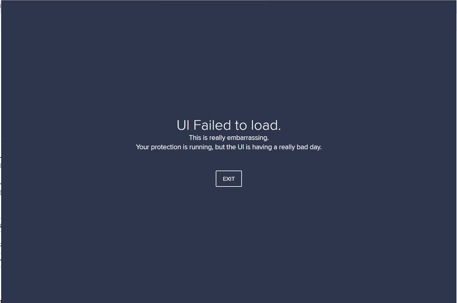 Page failed to load