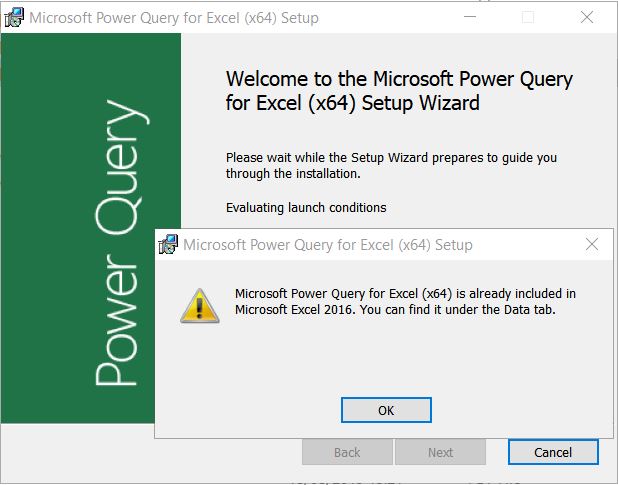 There Review Damp Excel 365 without the Power Query add-in - Microsoft Community